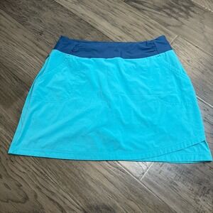 Title Nine Turquoise and Navy Athletic Skort